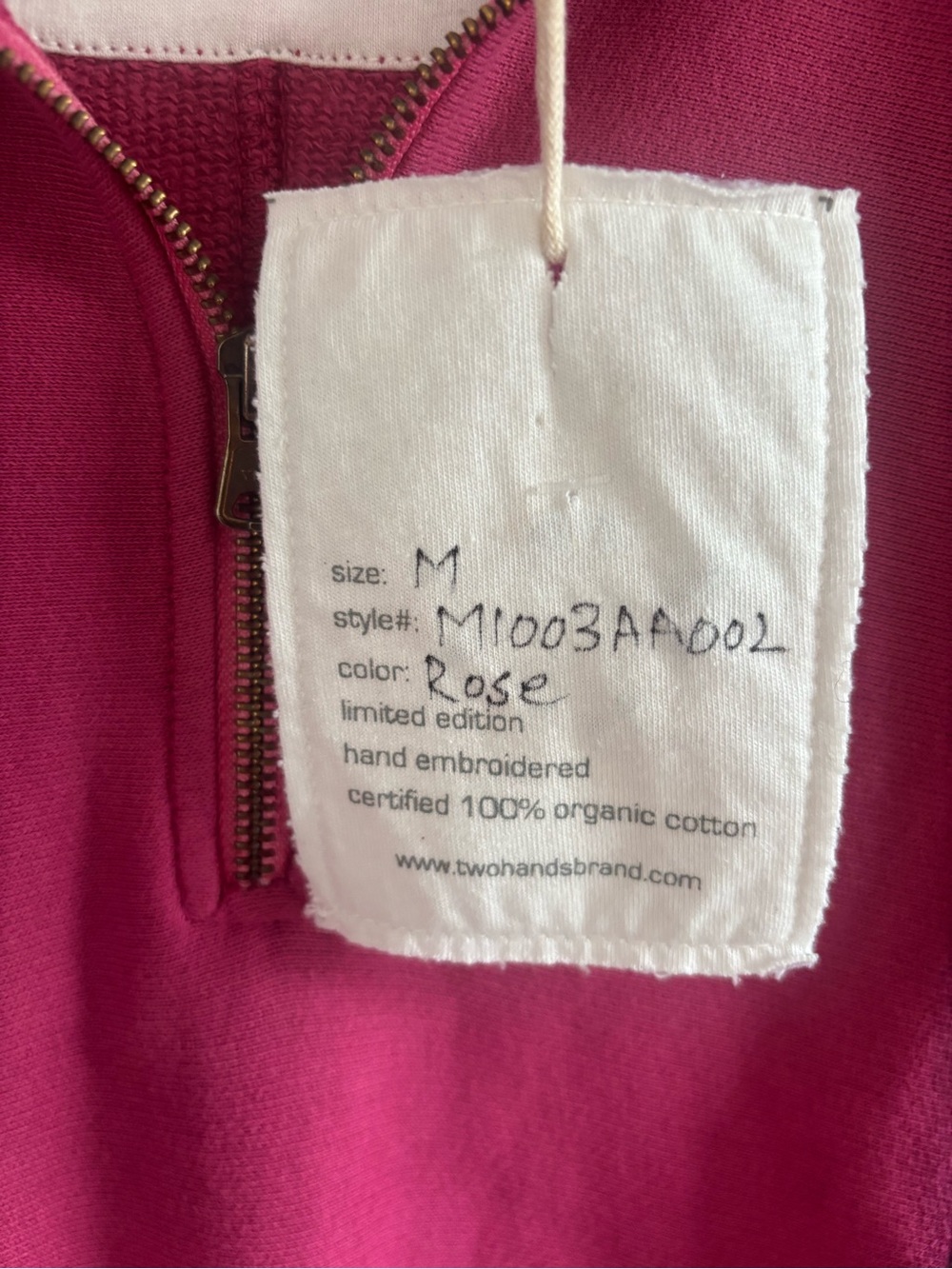 Women's Raspberry Hooded Sweatshirt - Picture 3 of 6
